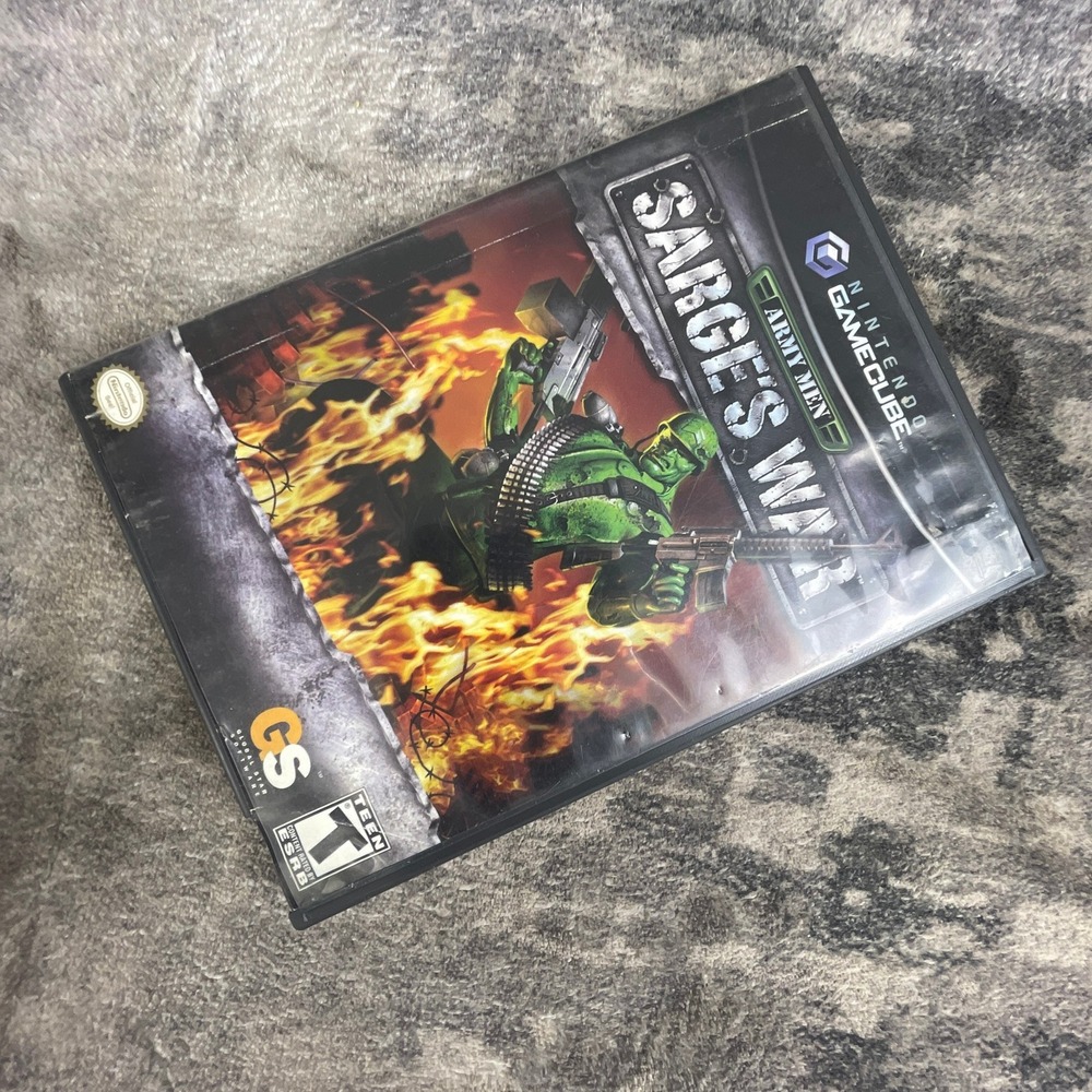 Army Men Sarge's War Nintendo GameCube Video Game Global Star Black Label